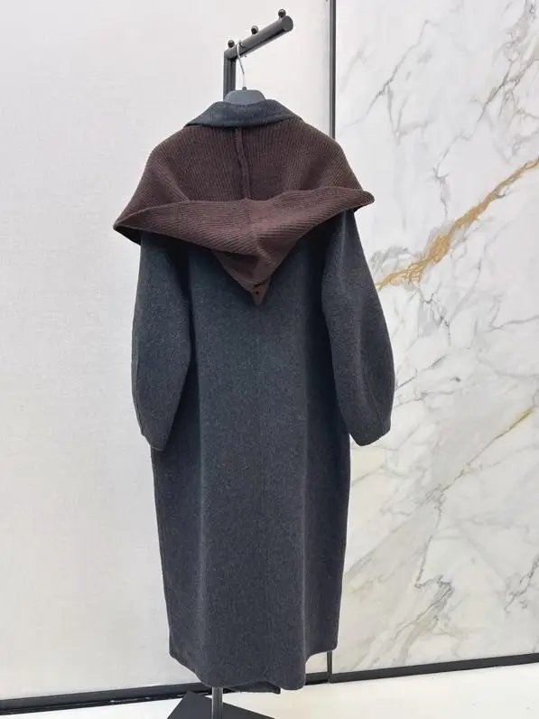 Max Mara Довге двостороннє вовняне пальто — Фото 4