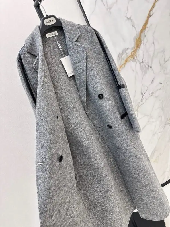 Max Mara Довге двостороннє вовняне пальто — Фото 4