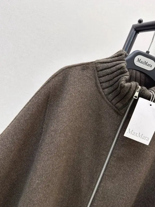 Max Mara Елегантне пальто-накидка з коміром-стійкою — Фото 2