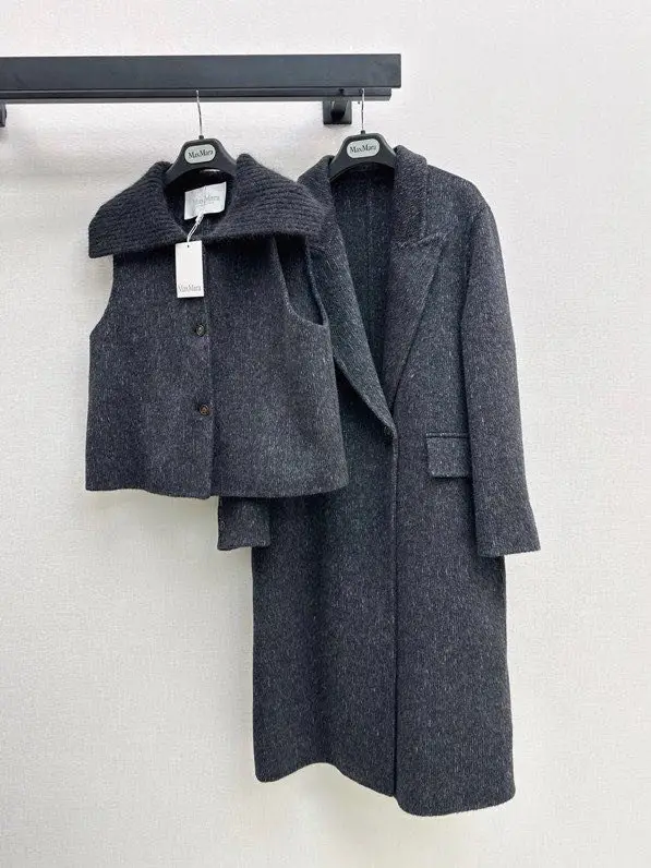 Max Mara — Стильне двубортное пальто і жилет