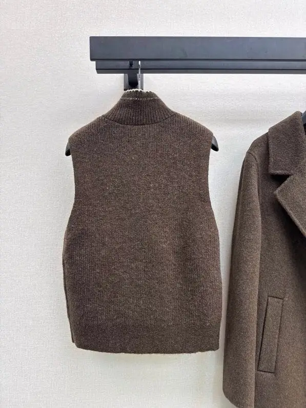 Max Mara Стильне двубортное пальто-двійка з вовни і кашеміру — Фото 5