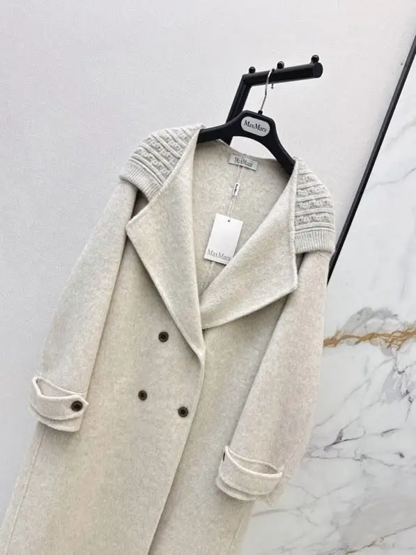 Max Mara Шерстяное двустороннее пальто средней длины с капюшоном — Фото 2