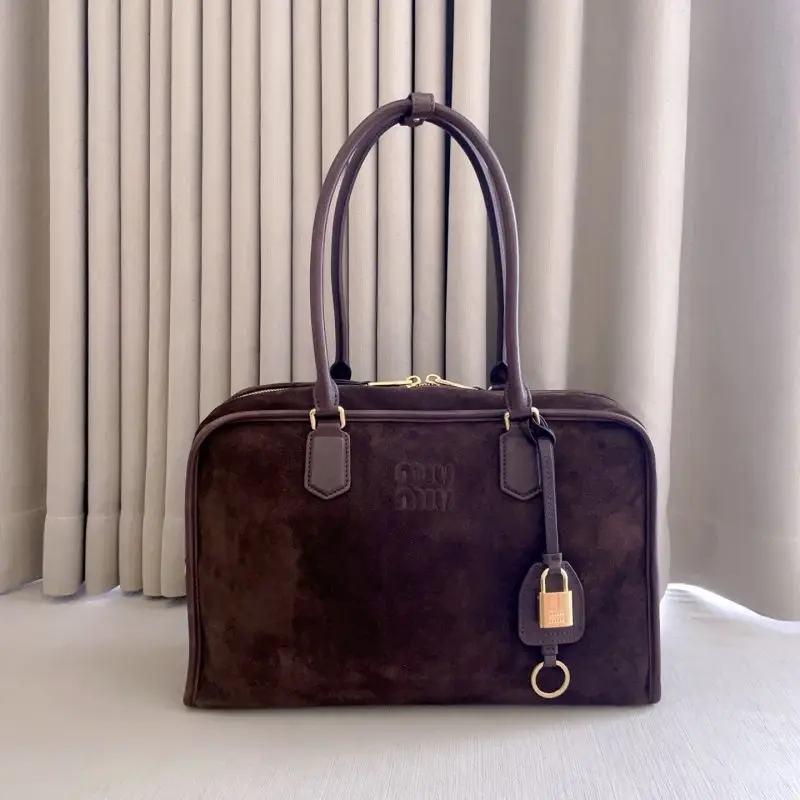 Miu Miu — Сумка женская замшевая 35 см
