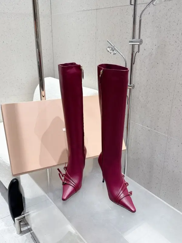 Miu Miu Boots leather women's on stud — Photo 3