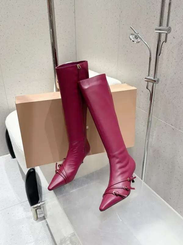 Miu Miu Boots leather women's on stud — Photo 4