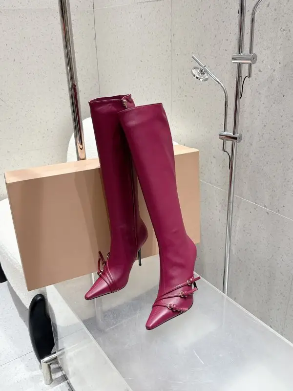 Miu Miu Boots leather women's on stud — Photo 4