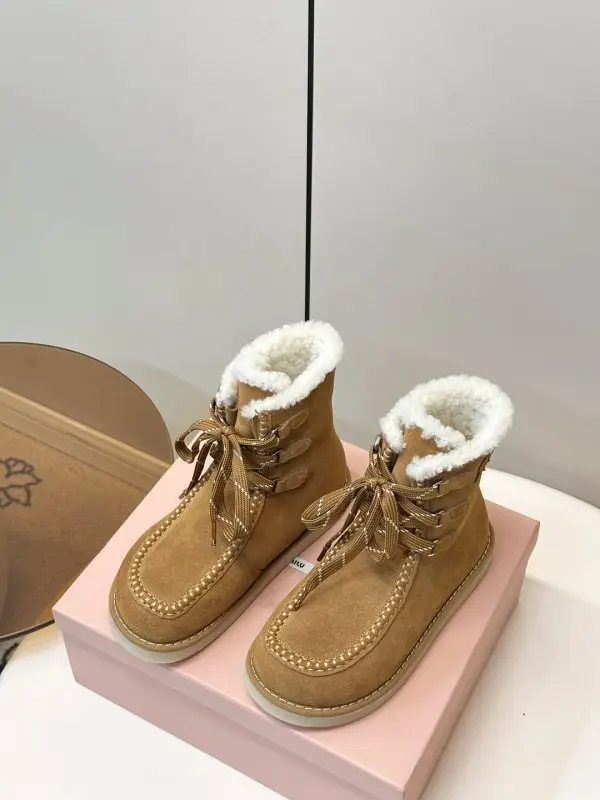 Miu Miu Ботинки женские замшевые зимние — Фото 3