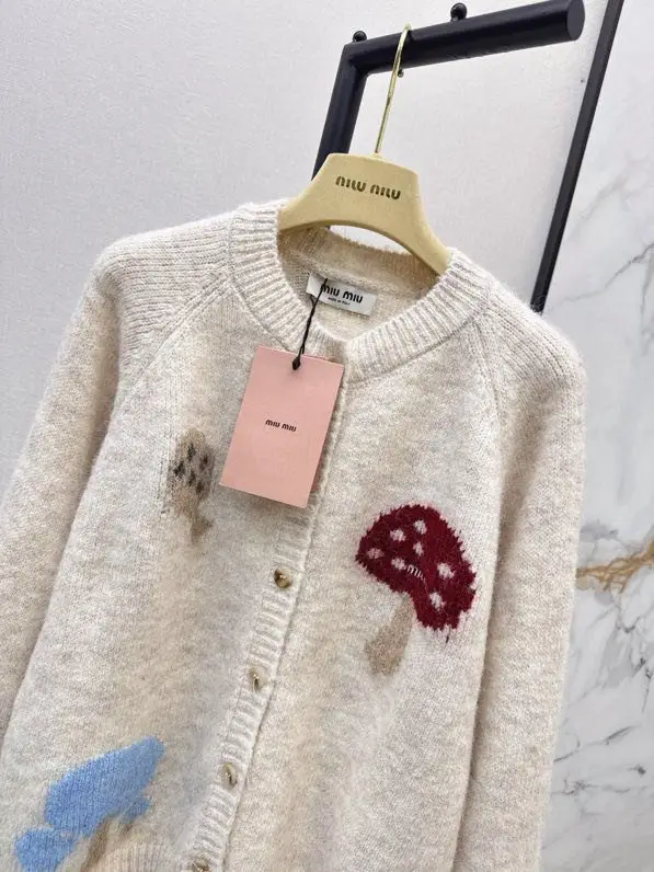 Miu Miu Кардиган оверсайз з круглим вирізом жіночий — Фото 2