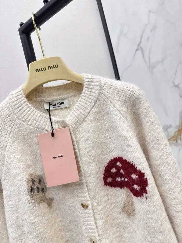 Miu Miu Кардиган оверсайз з круглим вирізом жіночий — Фото 4