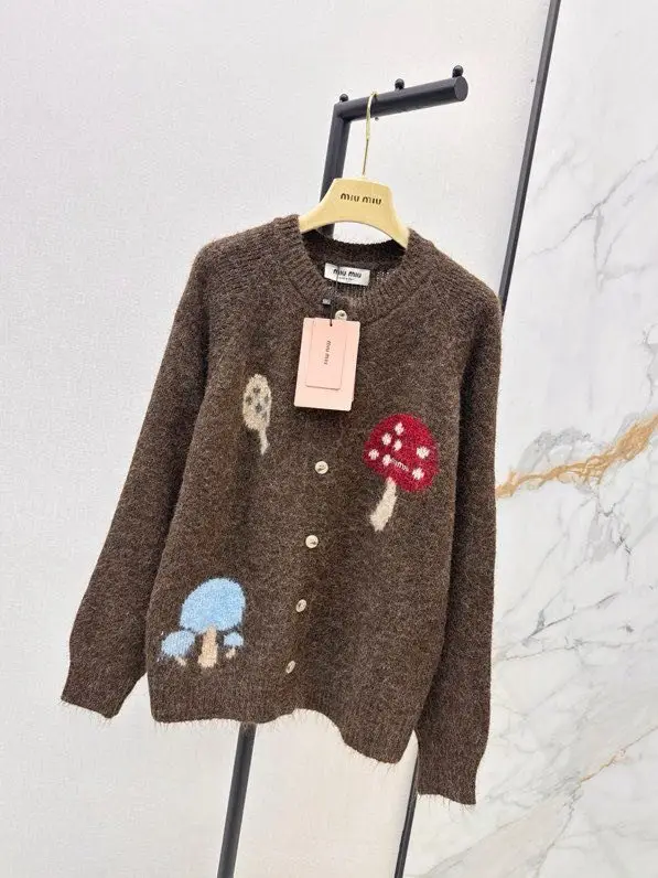 Miu Miu Кардиган оверсайз з круглим вирізом жіночий — Фото 4