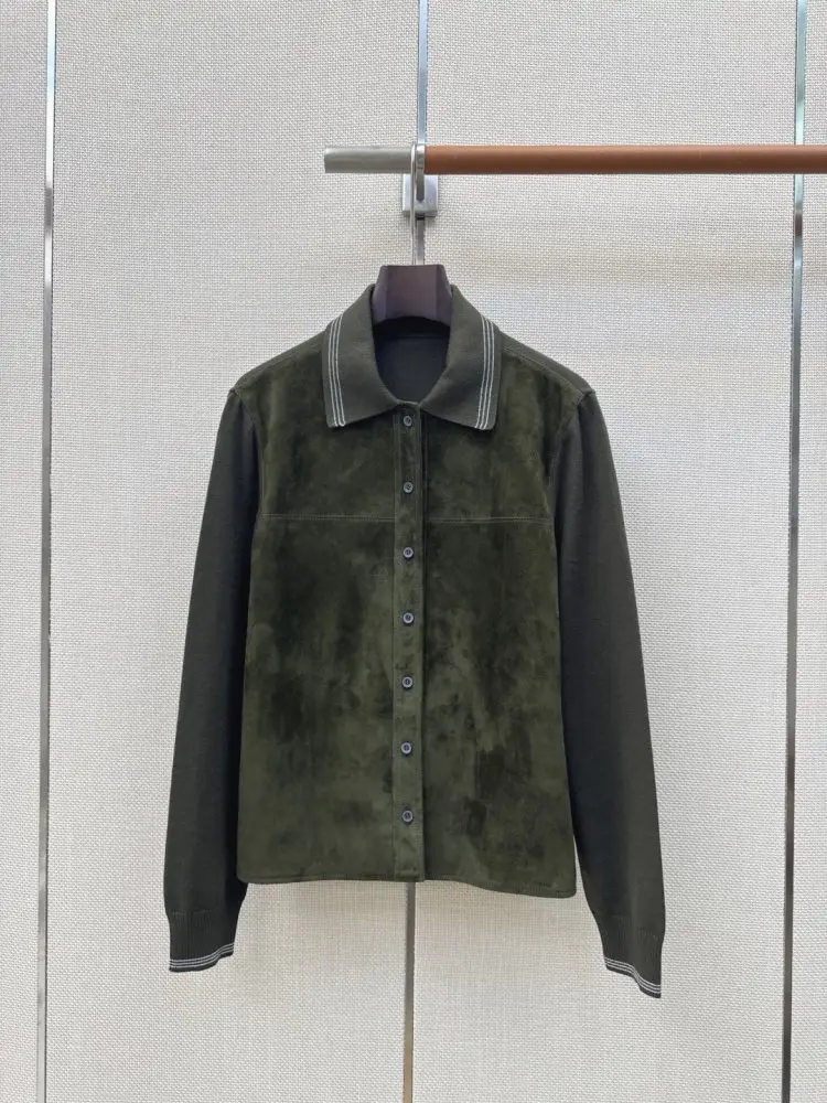 Miu Miu Jacket Canelé suede women's — Photo 1