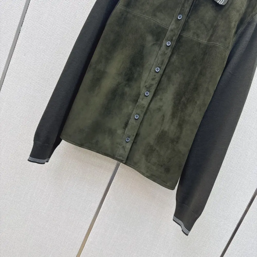 Miu Miu Jacket Canelé suede women's — Photo 5