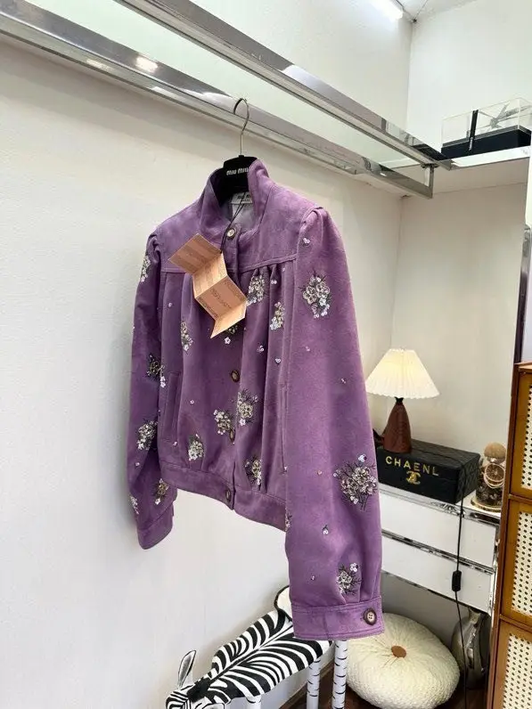 Miu Miu Jacket suede women's — Photo 2