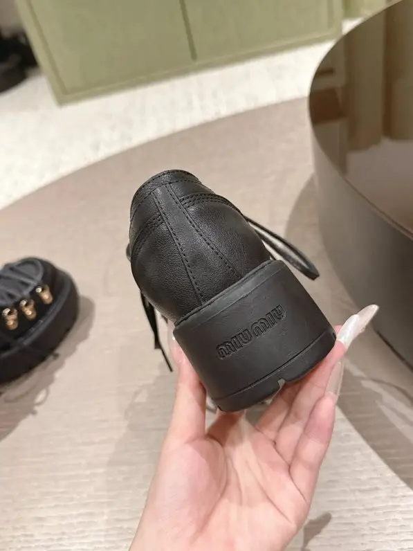 Miu Miu Лоферы на платформе со шнуровкой женские — Фото 5