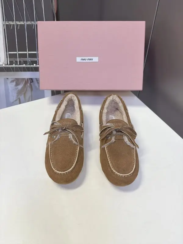 Miu Miu — Лоферы women's on fur