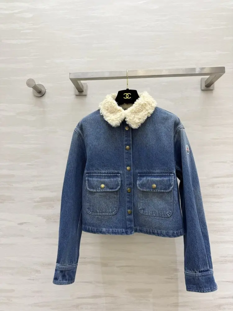 Moncler — Short denim jacket women's