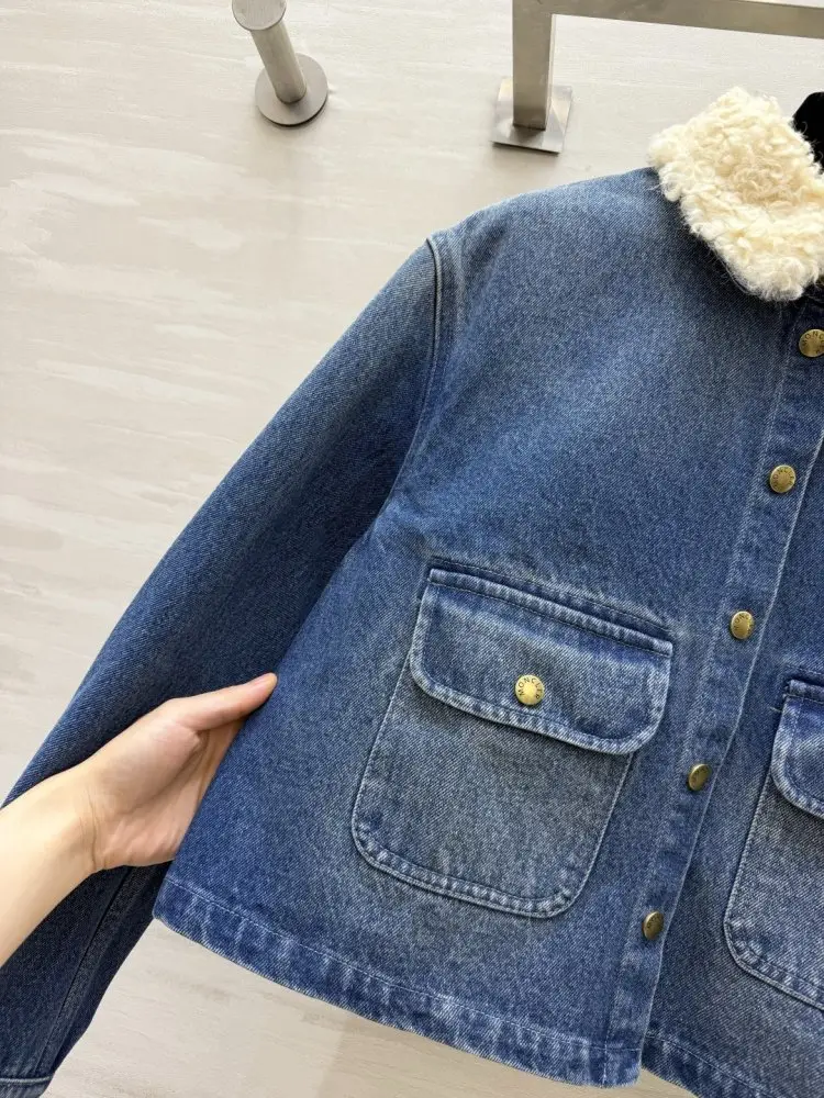 Moncler Short denim jacket women's — Photo 5