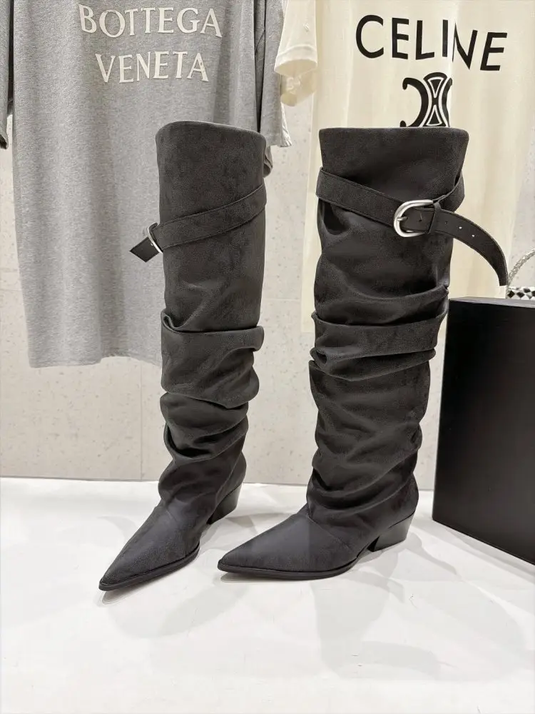 NEGATIVE THREE Boots women's on high heel from sharp the toe — Photo 4