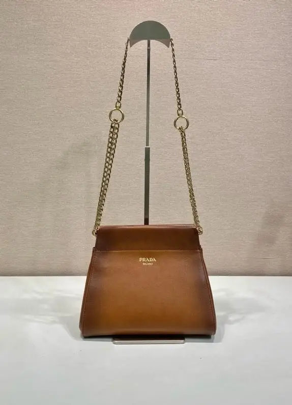Prada — A bag on shoulder Enchaîné 22 cm leather 1BC263