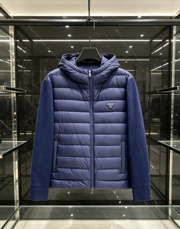 Prada — Feather jacket from hood