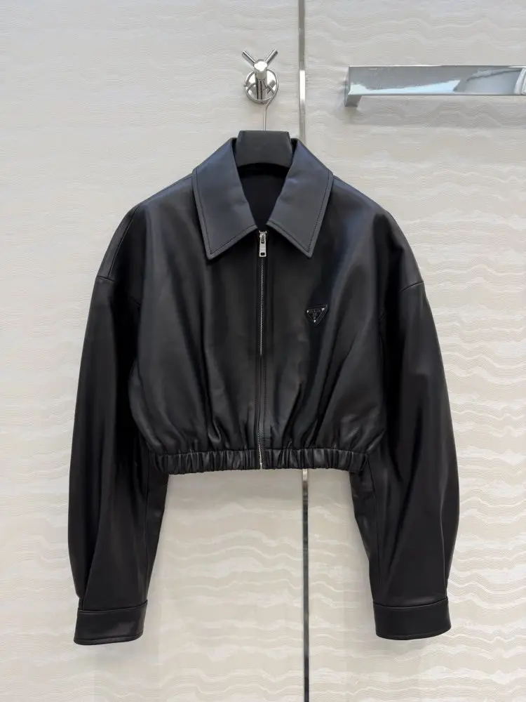 Prada — Куртка кожаная женская