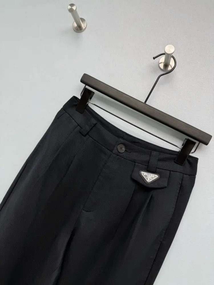 Prada Pants of flax women's — Photo 3
