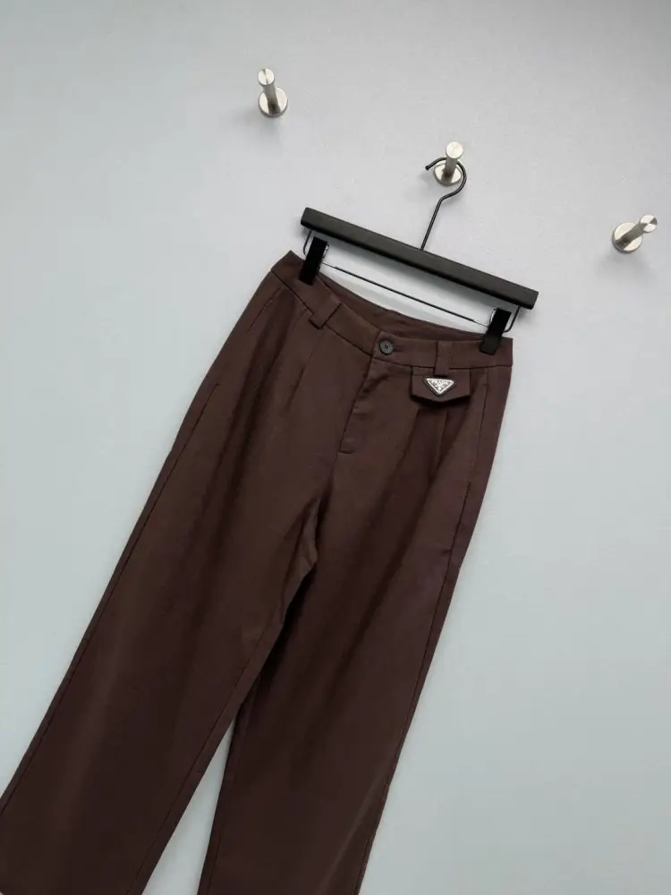 Prada Брюки из льна женские — Фото 4