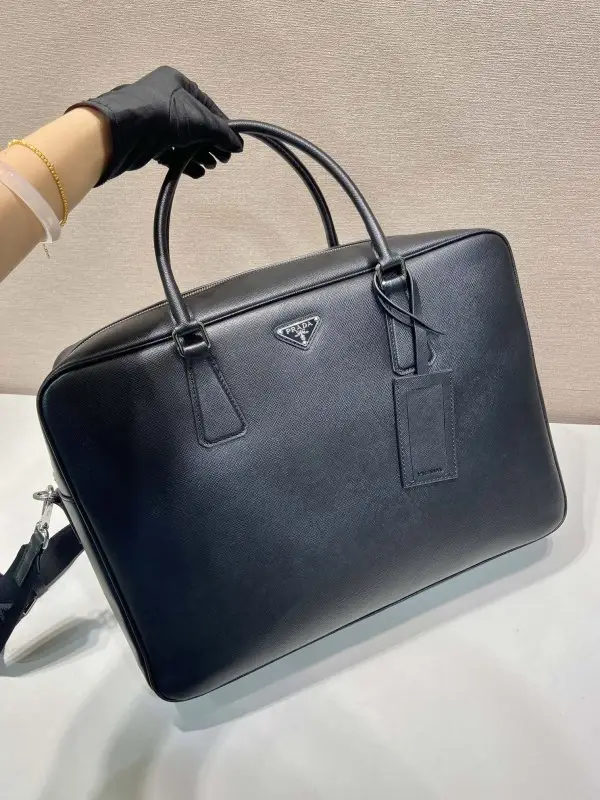 Prada Портфель мужской кожаный 42 см 2VE026 — Фото 2