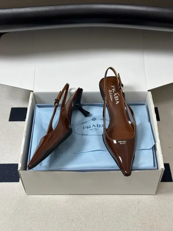Prada Туфлі на шпильці з гострим носком — Фото 5