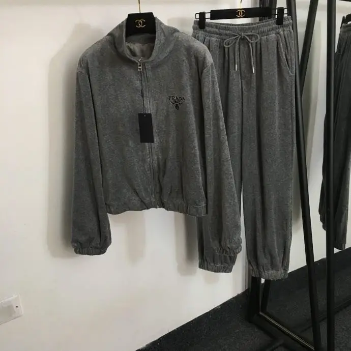 Prada — Velvet sports costume