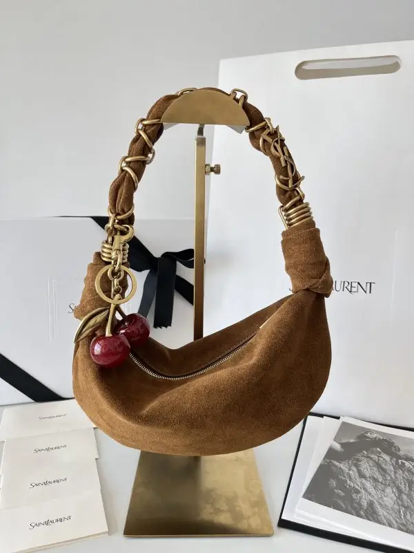 Saint Laurent — Сумка Amalia шкіряна жіноча 19 см