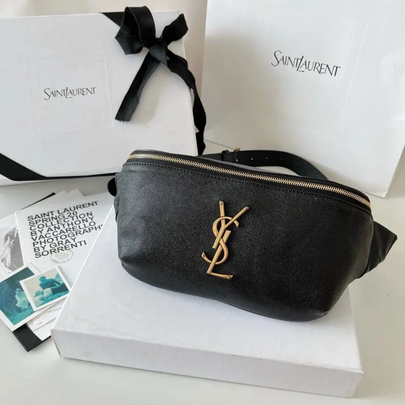 Saint Laurent — A bag on belt leather 25 cm