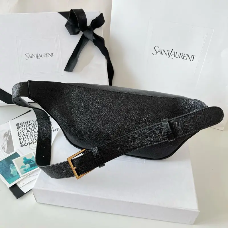 Saint Laurent Сумка на пояс шкіряна 25 см — Фото 2