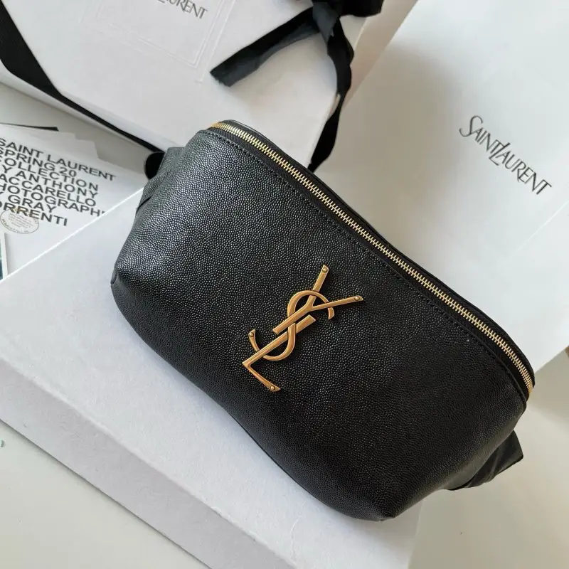 Saint Laurent Сумка на пояс шкіряна 25 см — Фото 3