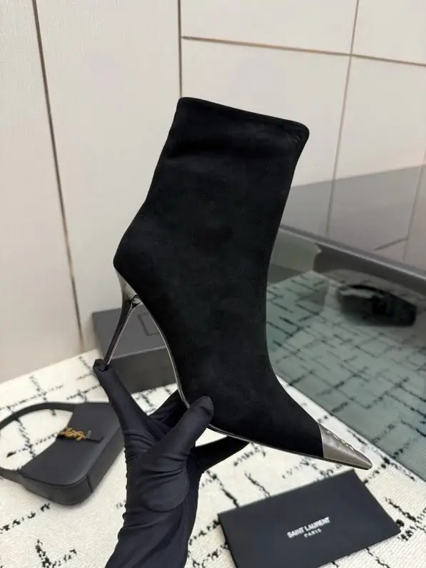 Saint Laurent Ботильоны на шпильке — Фото 2