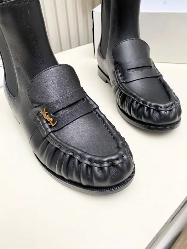 Saint Laurent Черевики челсі шкіряні жіночі — Фото 4
