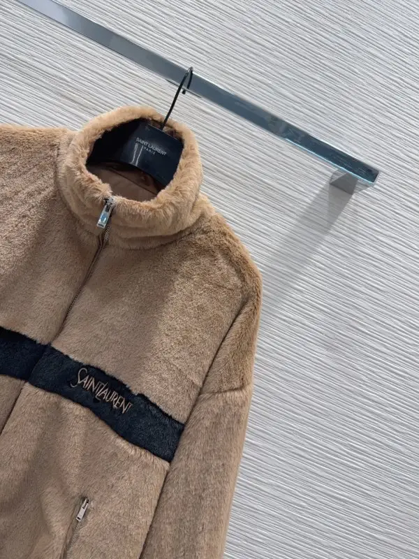 Saint Laurent Куртка меховая женская — Фото 4