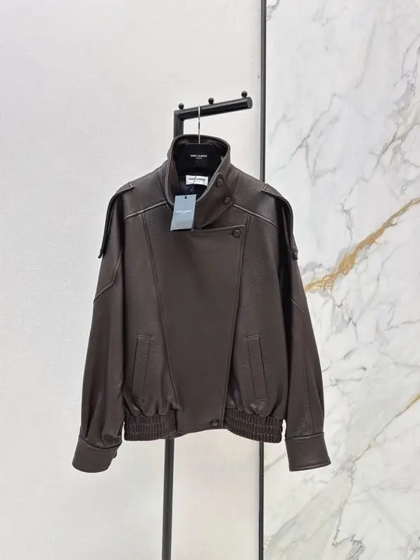 Saint Laurent — Куртка кожаная женская