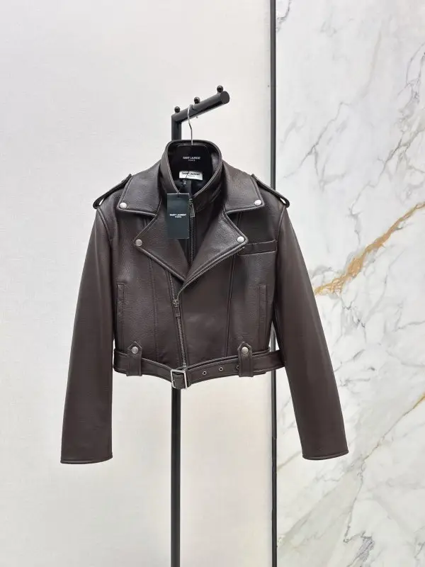 Saint Laurent — Куртка кожаная женская