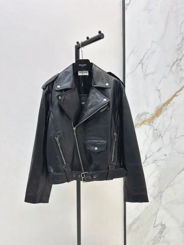 Saint Laurent — Куртка шкіряна жіноча