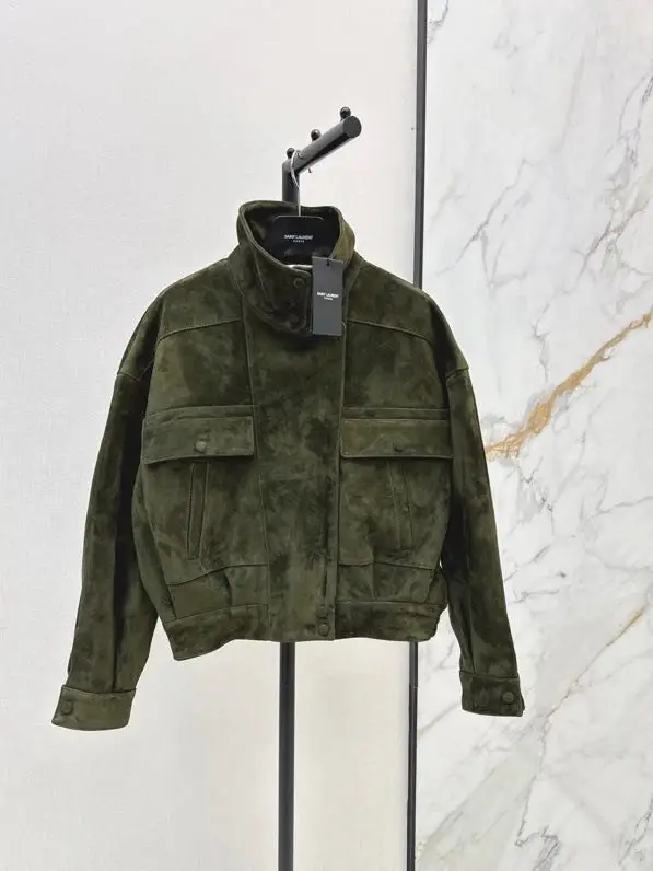 Saint Laurent — Куртка кожаная женская