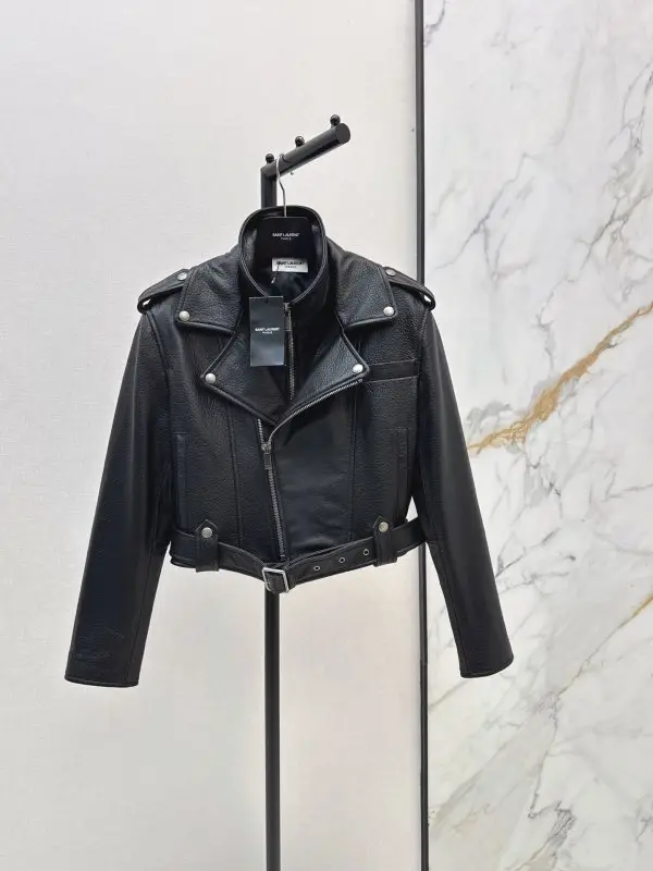 Saint Laurent — Куртка кожаная женская