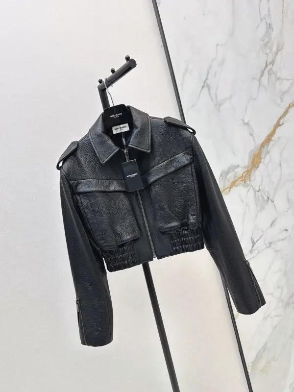 Saint Laurent Jacket leather women's — Photo 2