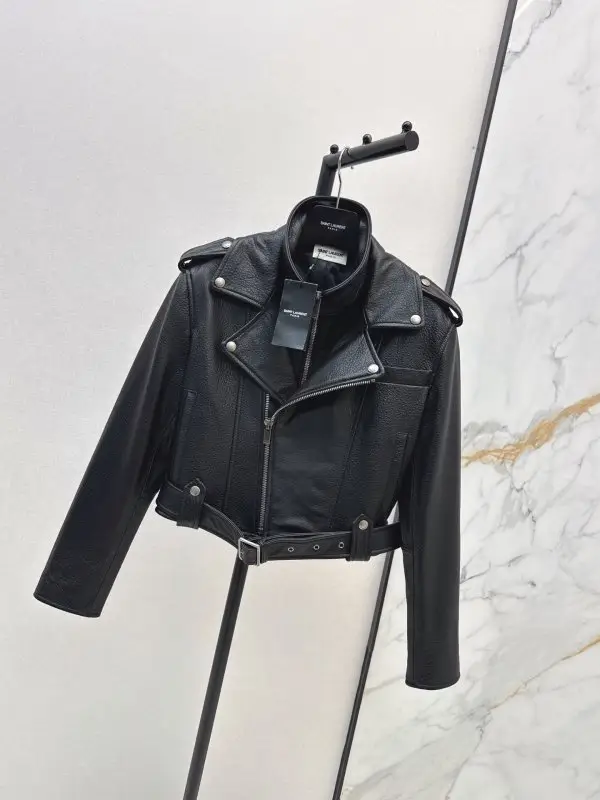 Saint Laurent Jacket leather women's — Photo 2