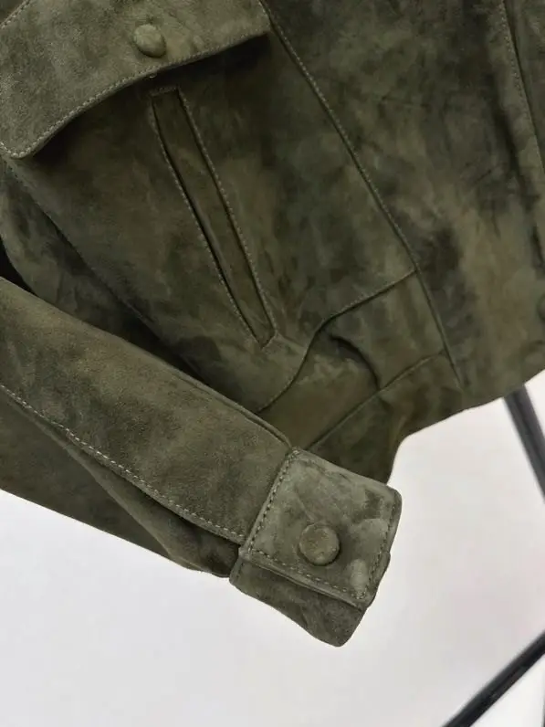 Saint Laurent Куртка шкіряна жіноча — Фото 3