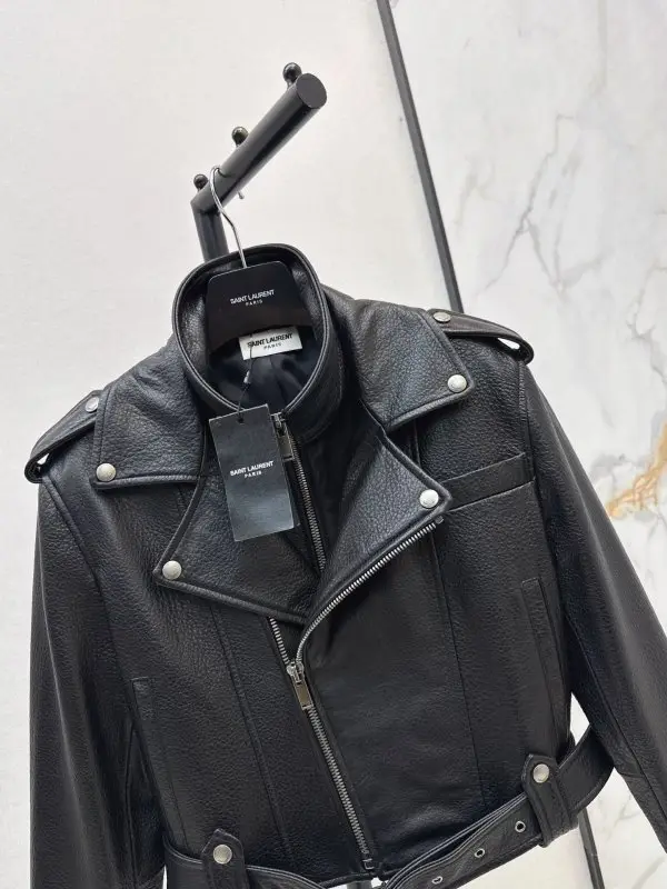 Saint Laurent Jacket leather women's — Photo 3