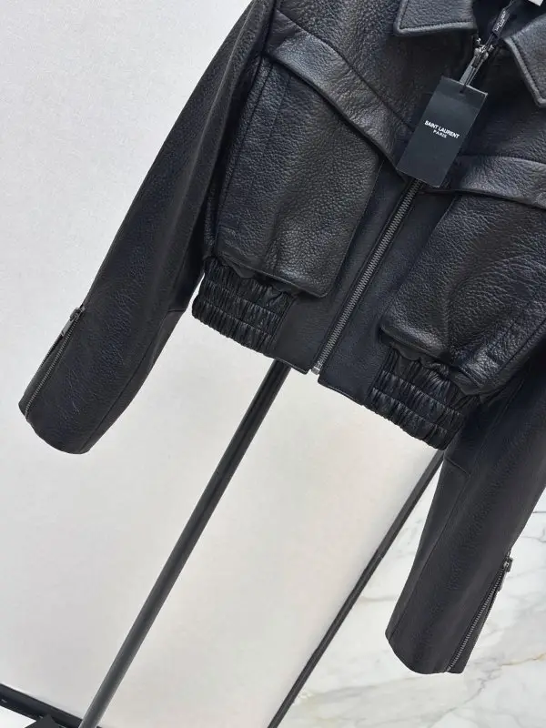 Saint Laurent Jacket leather women's — Photo 5