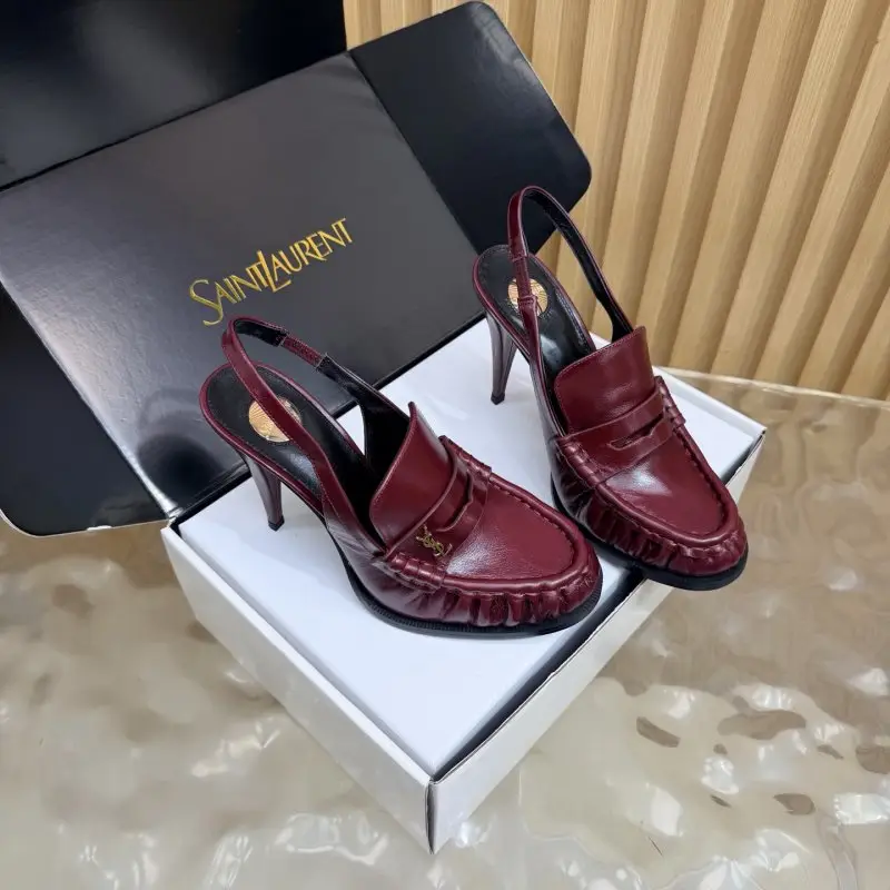 Saint Laurent Лоферы на каблуке YSL LE LOAFER — Фото 2