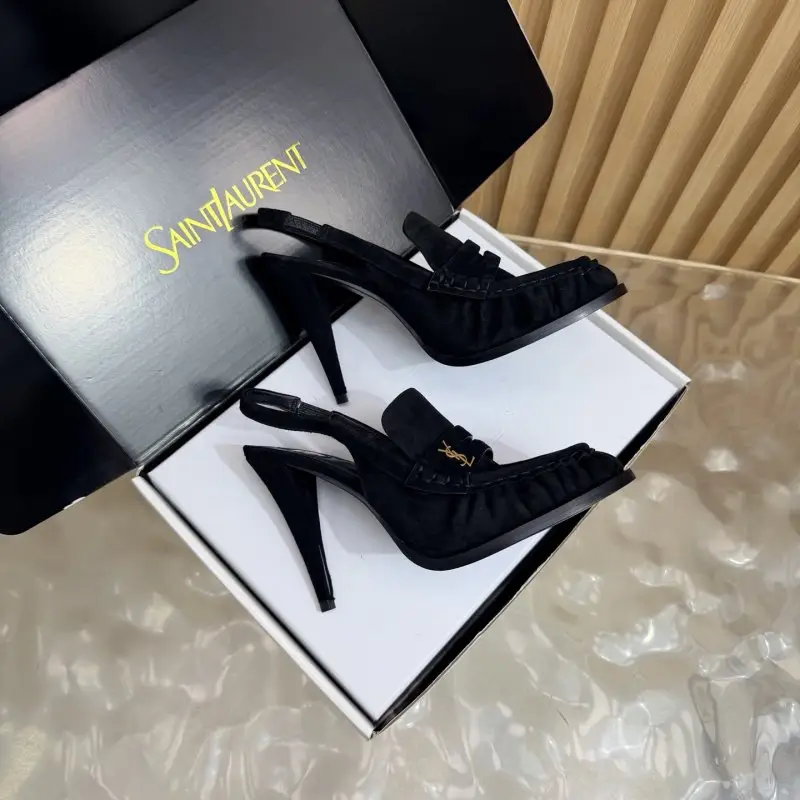Saint Laurent Лоферы на каблуке YSL LE LOAFER — Фото 2