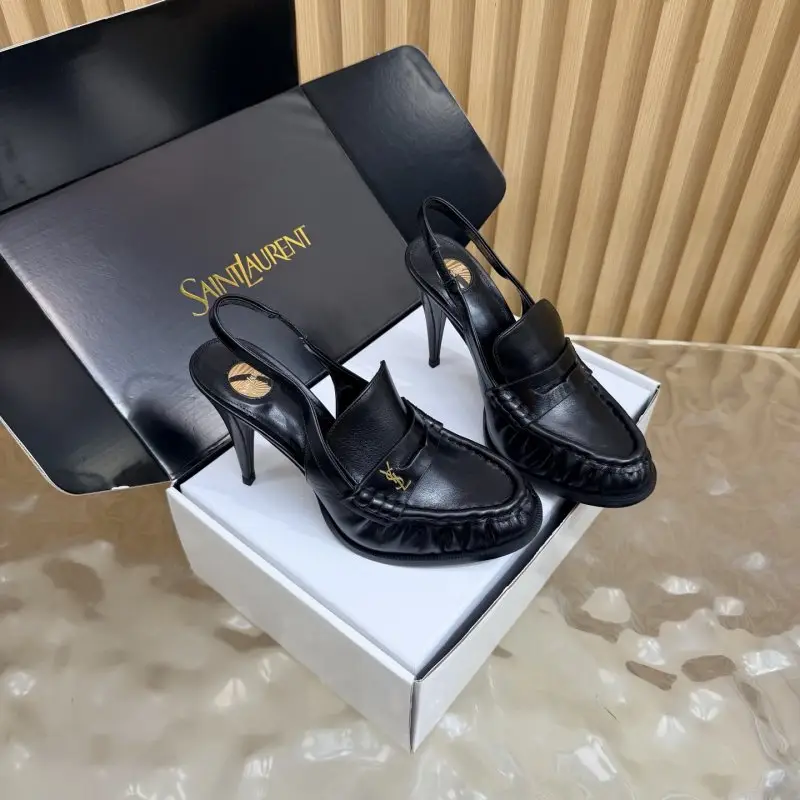 Saint Laurent Лоферы на каблуке YSL LE LOAFER — Фото 2